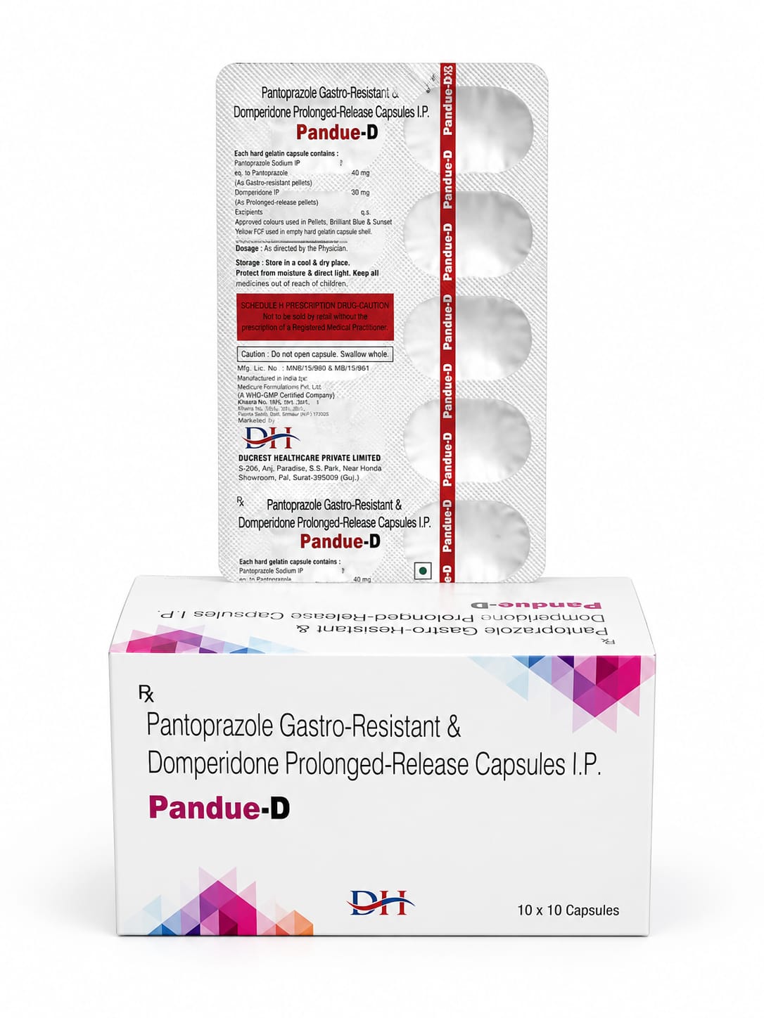 PANDUE-D Capsules product pack